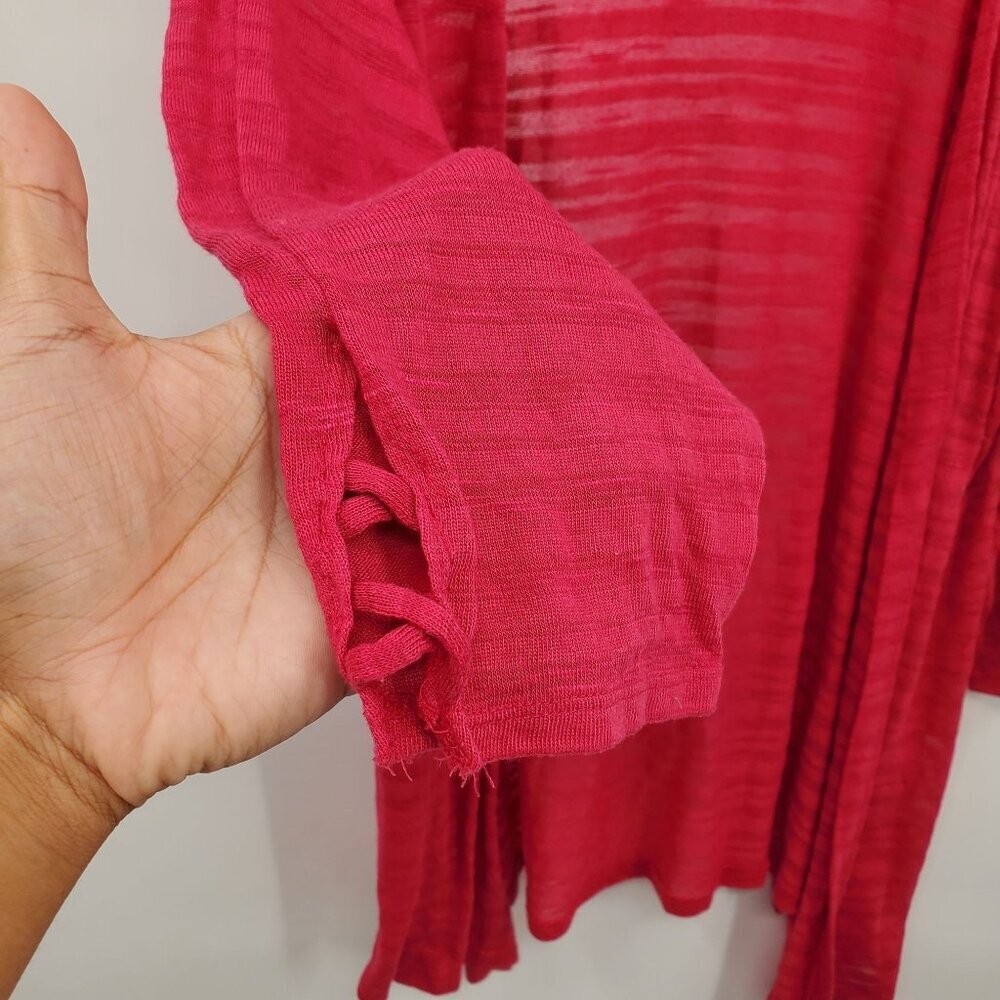 Catherines Shadow Stripe Open Drape Cardigan Wome… - image 4